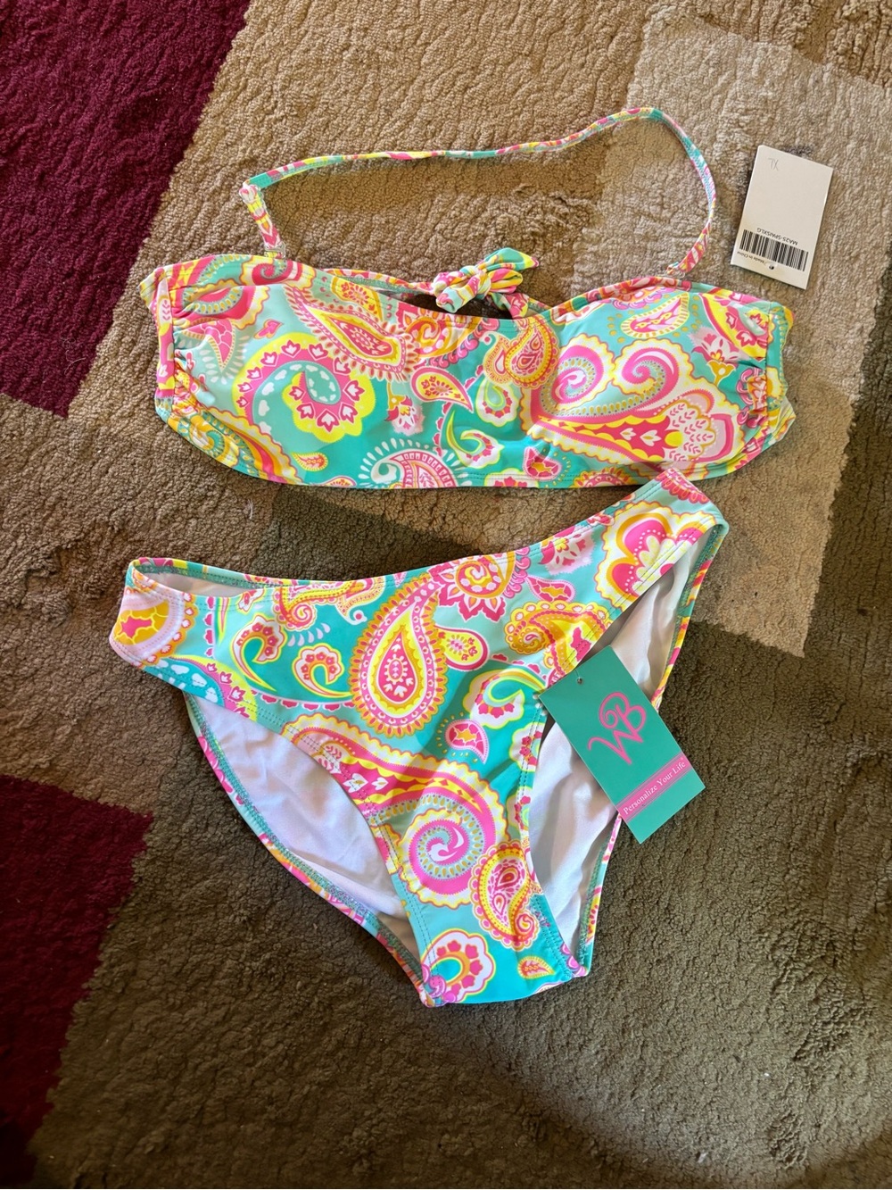 D-2 WB Paisley Two Piece Bikini